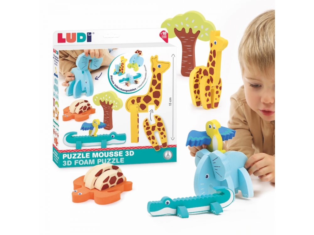 Ludi Puzzle pěnové 3D Zvířátka (obrázek 11)