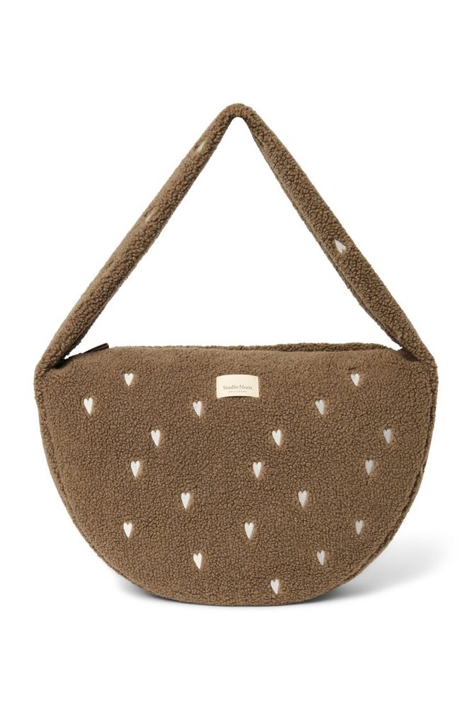 STUDIO NOOS Teddy Cross Body Bag Brown Hearts