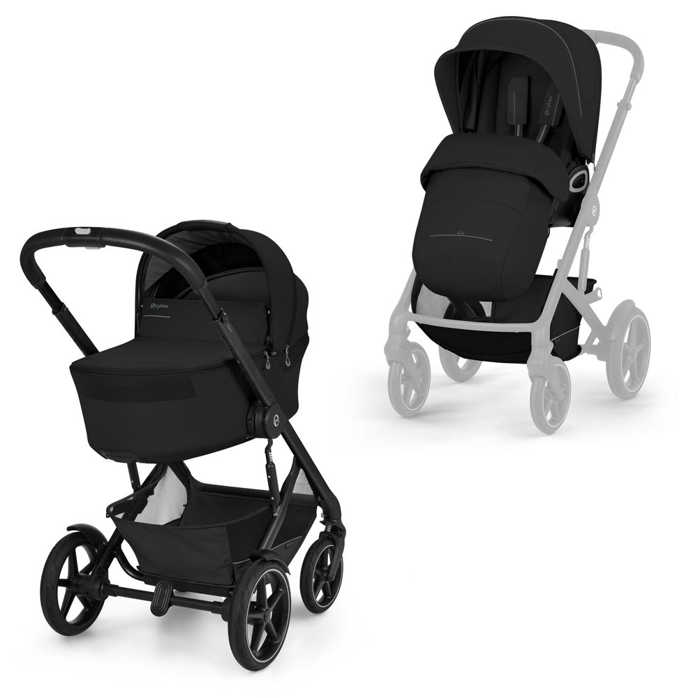Cybex Talos S Lux + skládací korba 2026 - Moon Black