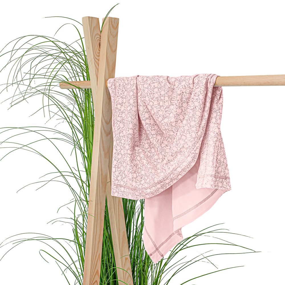 ESITO Dvojitá letní deka pro miminko Zája Delicate pink 75x100cm - růžová