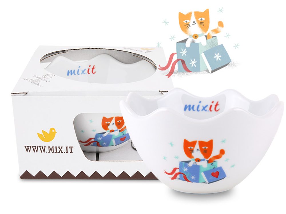 Mixit Miska s kočkou v dárkovém balení