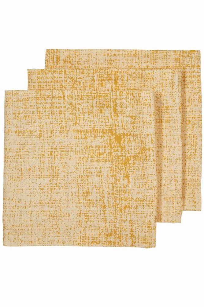 Meyco Plenky 3-balení Fine lines ochre/yellow