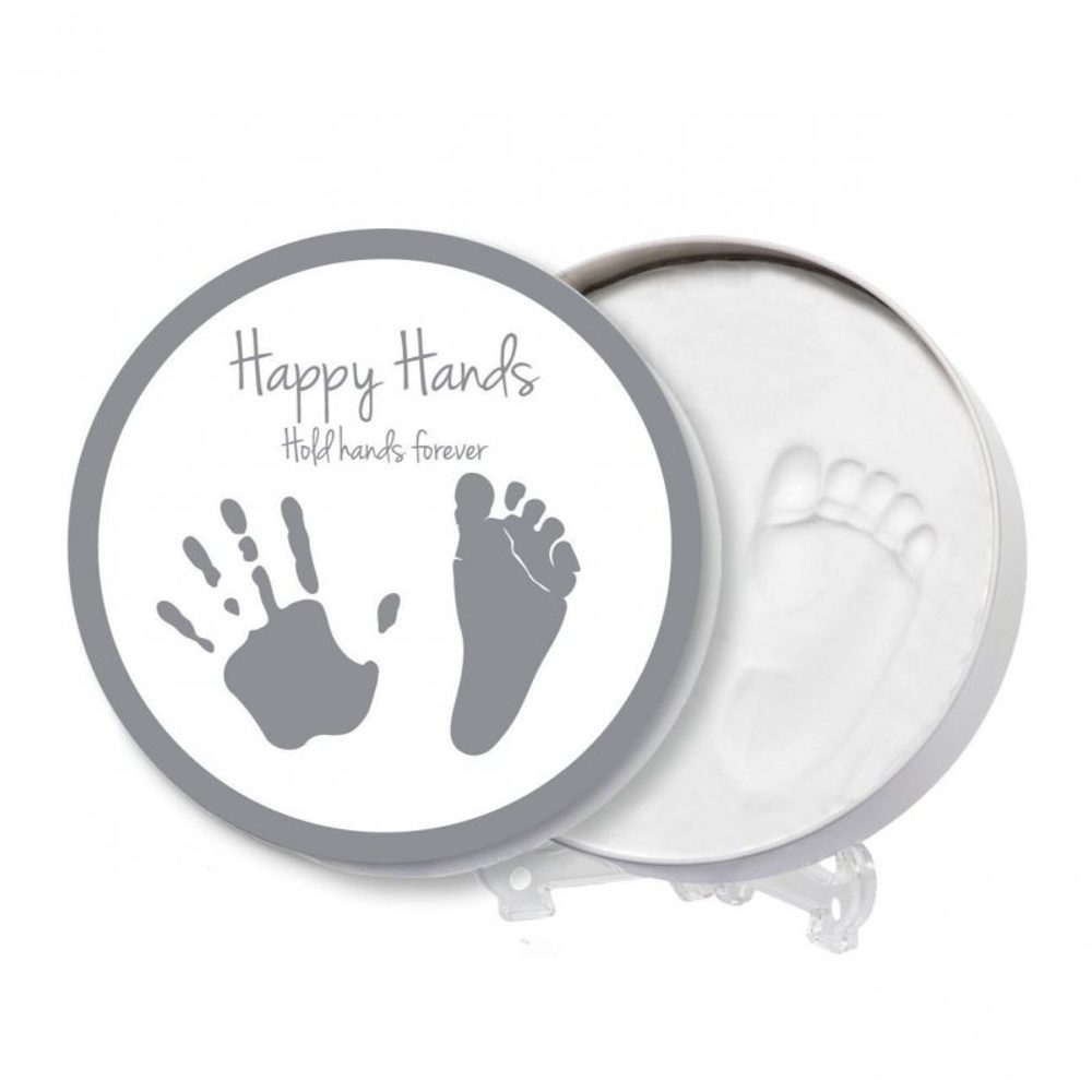 Happy Hands 2D Heart Silver/White