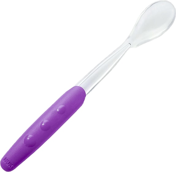 NUK EL Dětské lžíce soft 2ks - fialová