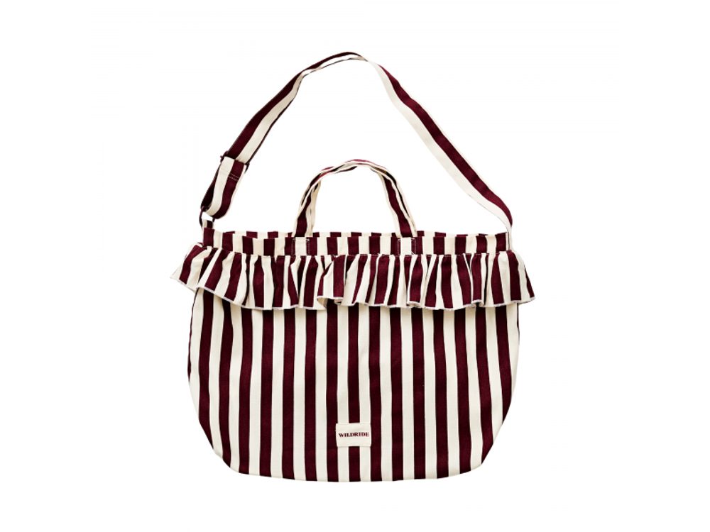 Wildride Taška přes rameno Bordeaux Stripe