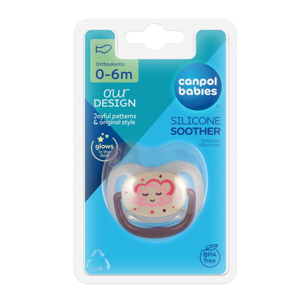 Canpol babies Dudlík silikonový anatomický NIGHT DREAMS 0-6m 1ks (obrázek 7)