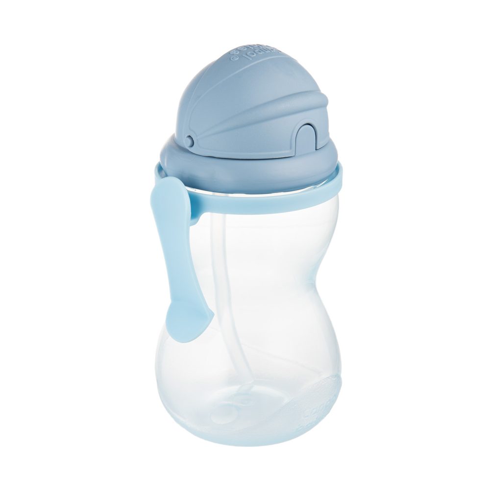 Canpol babies Lahev sportovní se slámkou 370ml modrá