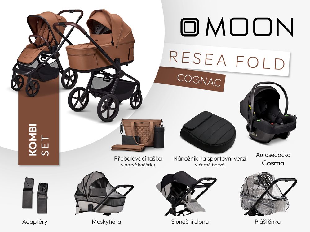 Moon ReSea FOLD kombi set - COGNAC