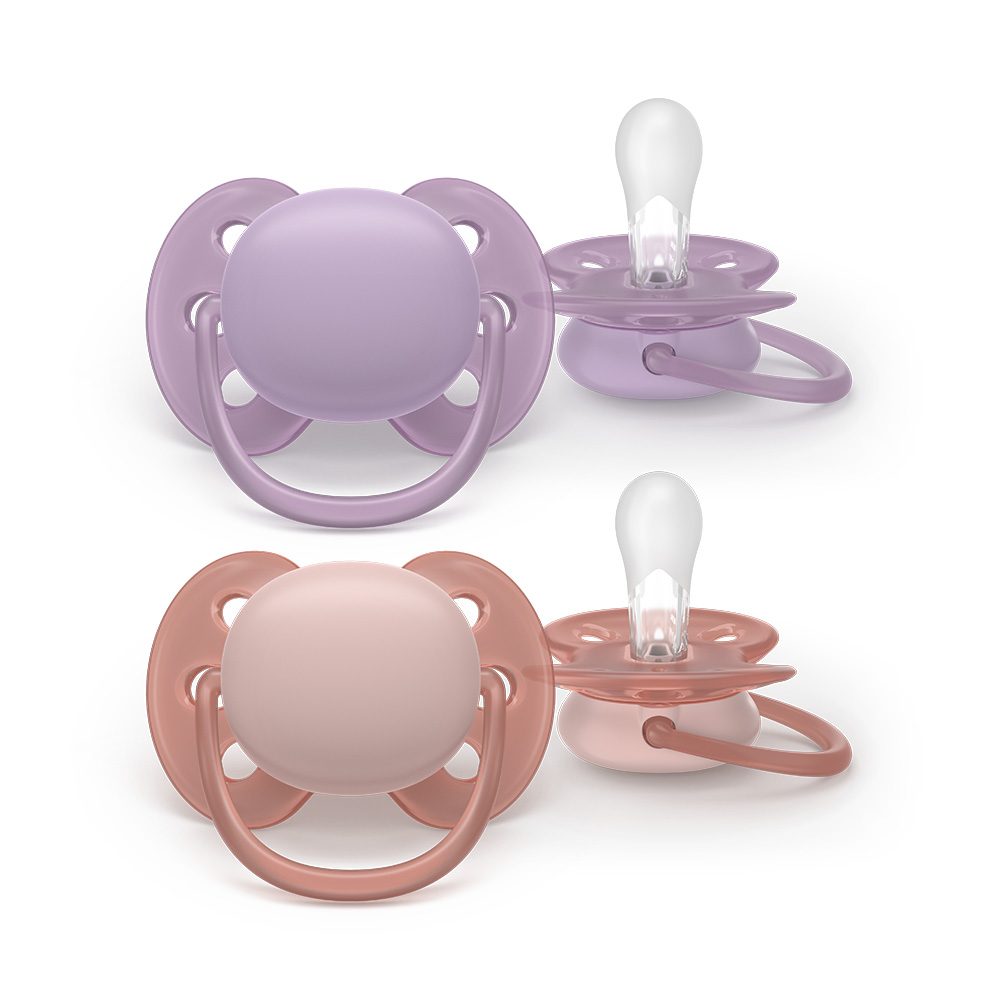 Philips AVENT Šidítko Ultrasoft Premium 6-18m dívka, 2 ks - Philips AVENT Šidítko Ultrasoft Premium 6-18m dívka, 2 ks