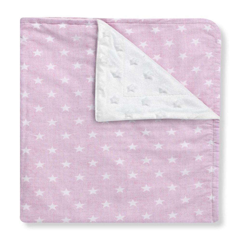 Interbaby Deka hvězdičky 80x110 cm, Růžová