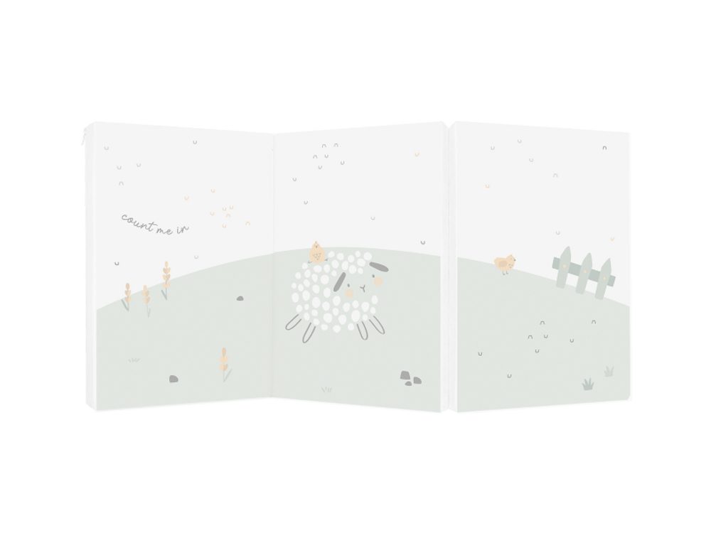 KikkaBoo skládací matrace 60x120x5 cm Sleepy Sheep