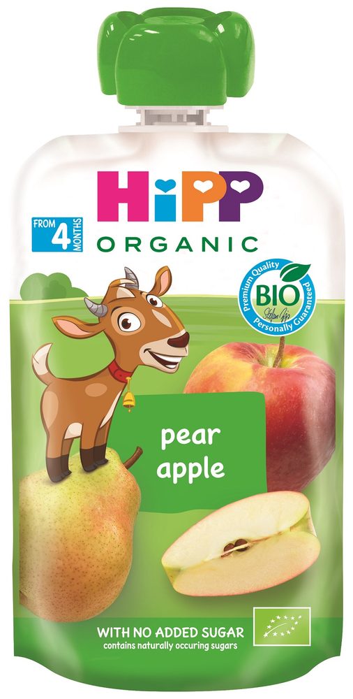 HiPP BIO Hippies Hruška - Jablko 100g
