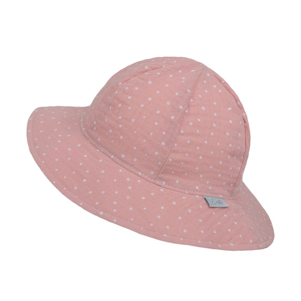 ESITO Dívčí klobouk mušelín Cameo pink DOT - růžová / XS