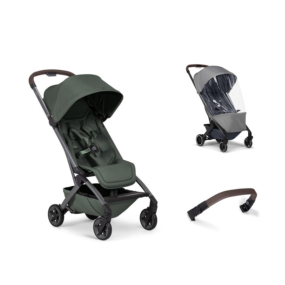 Joolz AER2 set kočárek + madlo + pláštěnka - Forest Green