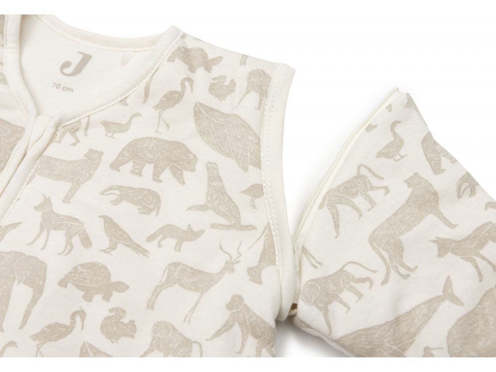 Jollein Spací pytel 2v1 70cm Animals Nougat (obrázek 5)