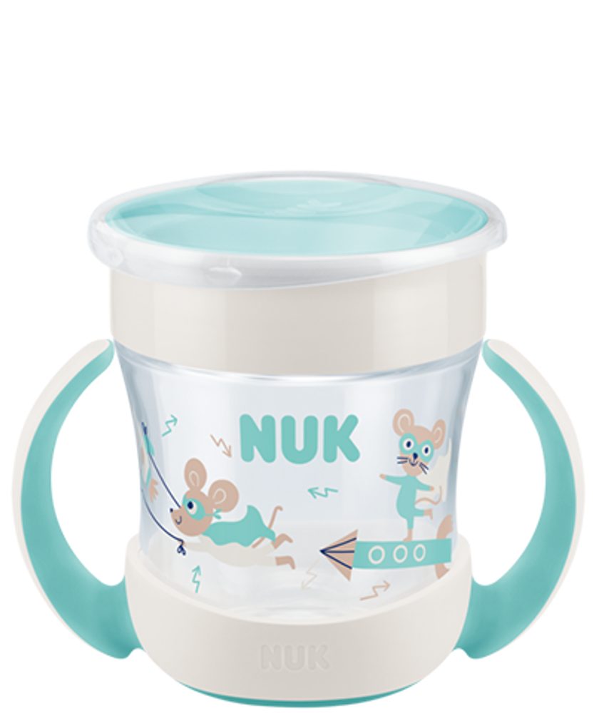 NUK hrnek Mini Magic Cup 160ml - tyrkysový