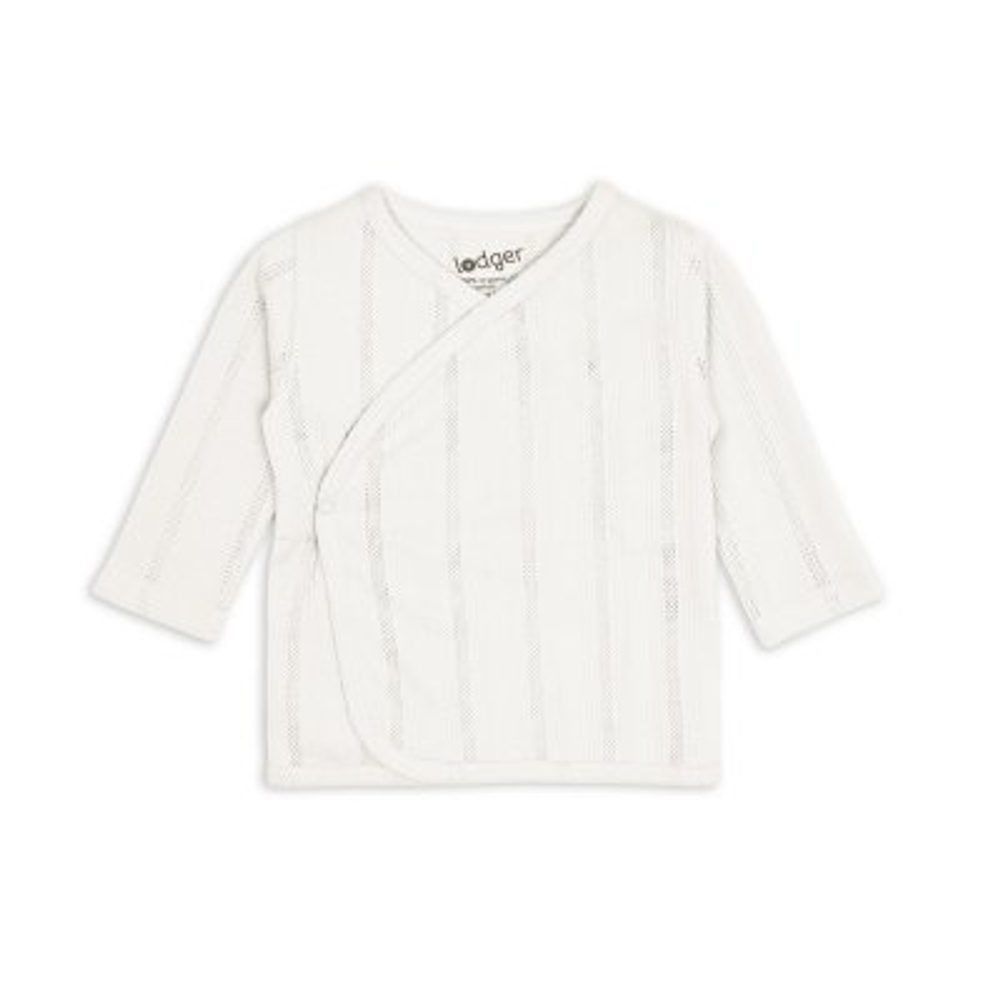 LODGER Zavinovací kabátek Pointelle Cream vel. 50