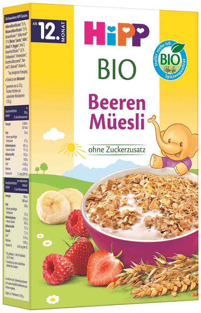 HiPP BIO Müsli s ovocem ze zahrádky 200 g