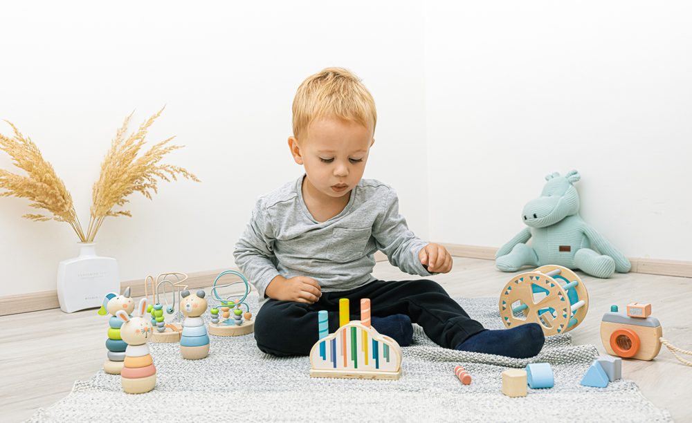ZOPA Dřevěné nasazovací zvířátko - Bear (obrázek 6)
