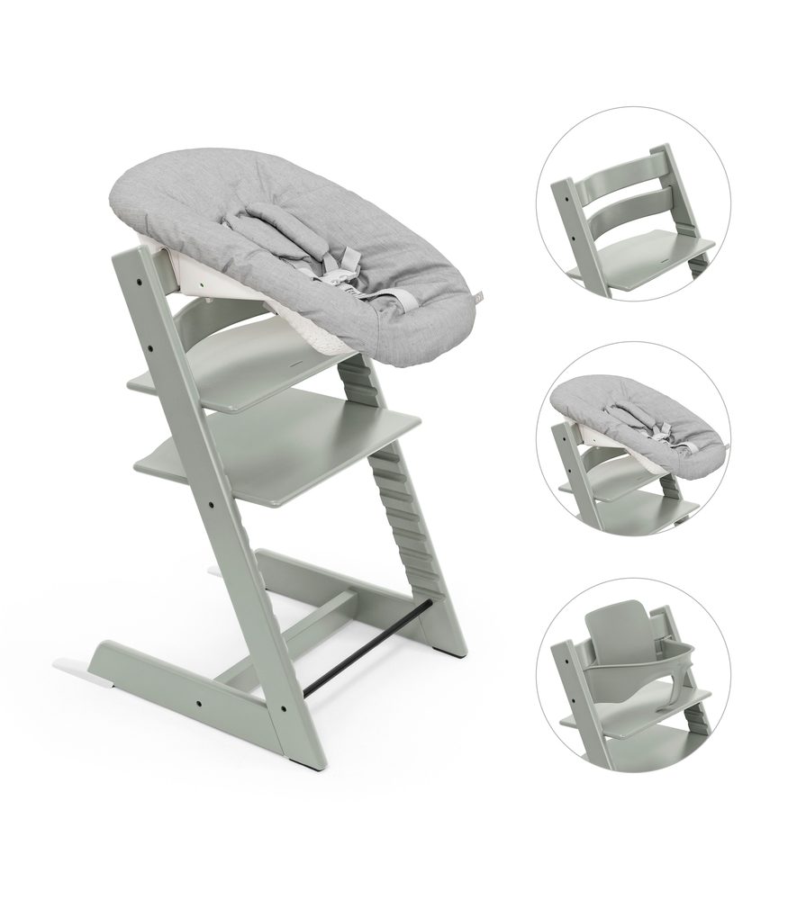 Levně STOKKE® Tripp Trapp® + novorozenecká sada + Baby set zvýhodněná sada - Glacier Green