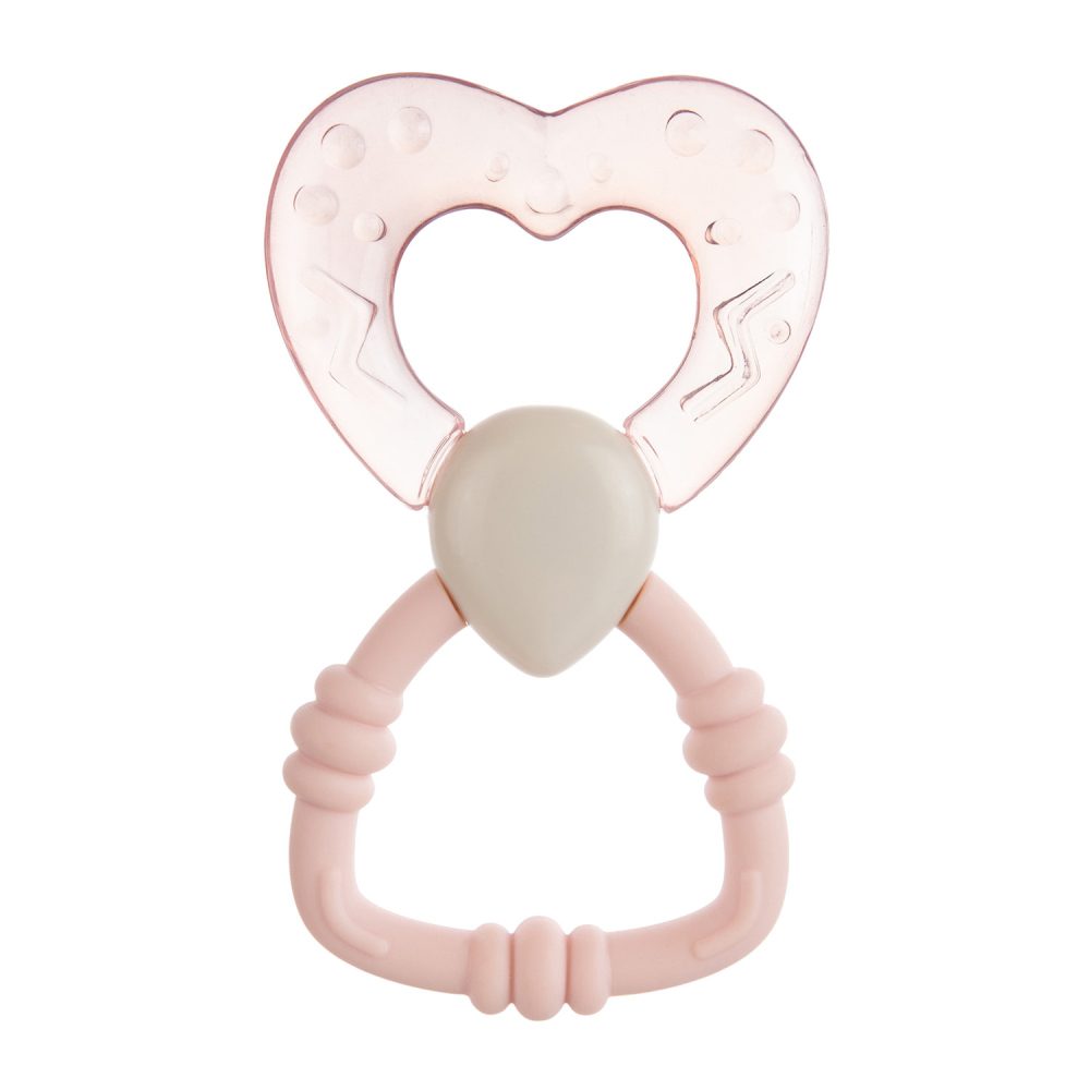Canpol babies Teethers Water kousátko s chrastítkem 3m+ Pink 1 ks