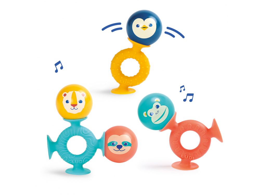 Ludi Chrastítka s přísavkou Smac Pop