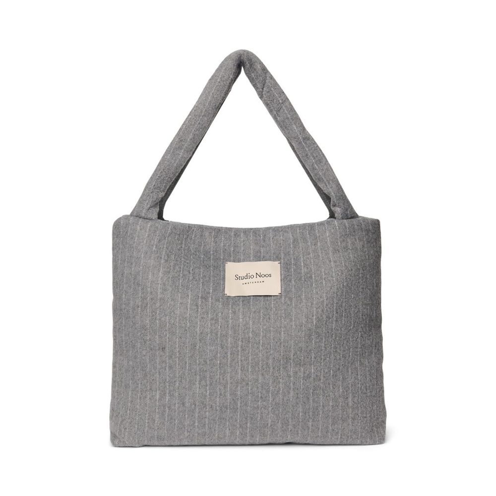 Studio Noos Flannel Chalkstripe MOM BAG Light Grey
