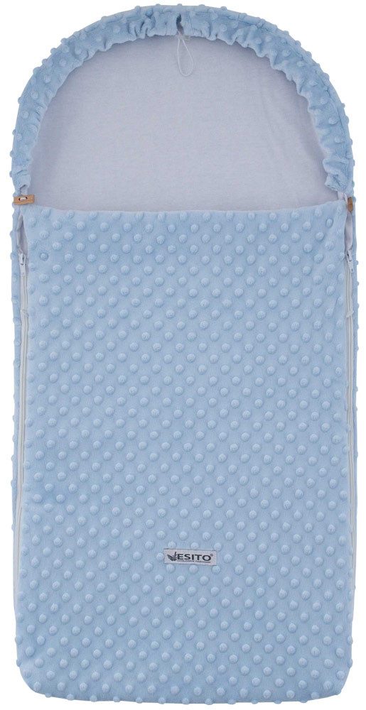ESITO Autofusak Minky Blue - modrá / 85 x 42 cm - ESITO Autofusak Minky Blue - modrá / 85 x 42 cm - autosedačky