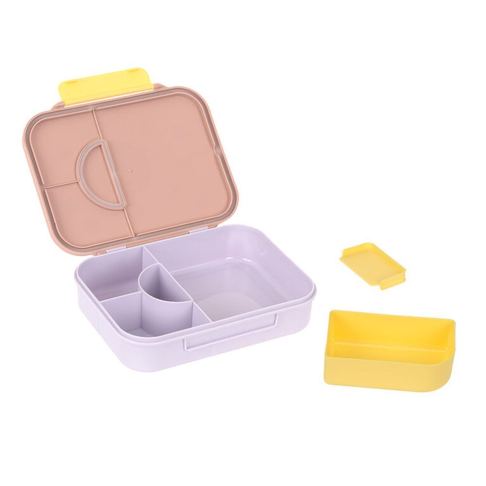 LÄSSIG svačinový box Bento Pattern Party rose/lilac (obrázek 3)