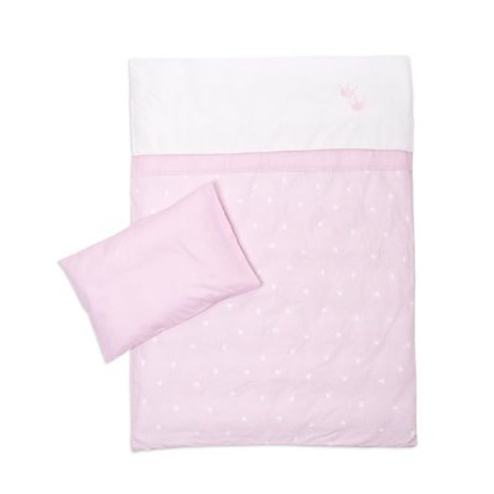 TRÄUMELAND povlečení do kolébky 80/80 + 35/40 - Krone rosa