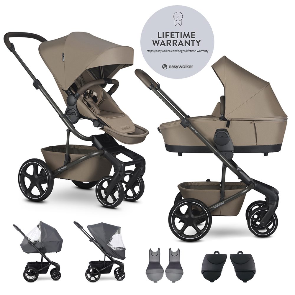 EASYWALKER Set XL kočárek kombinovaný Harvey NXT s příslušenstvím Deep Blue - EASYWALKER Set XL kočárek kombinovaný Harvey NXT s příslušenstvím Mocha Brown