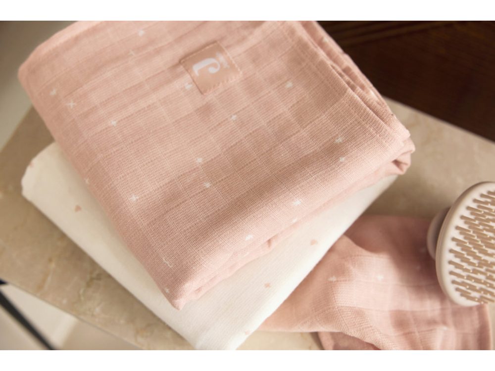 Jollein Pleny 3 ks 70x70 cm Twinkling Wild Rose (obrázek 5)