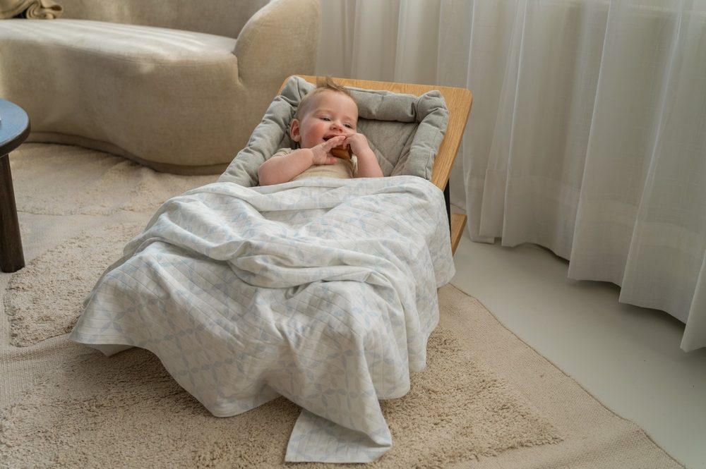 LODGER Swaddler Solid Matcha 2balení 110 x 110 cm Peppermint/Blue Fogg (obrázek 3)
