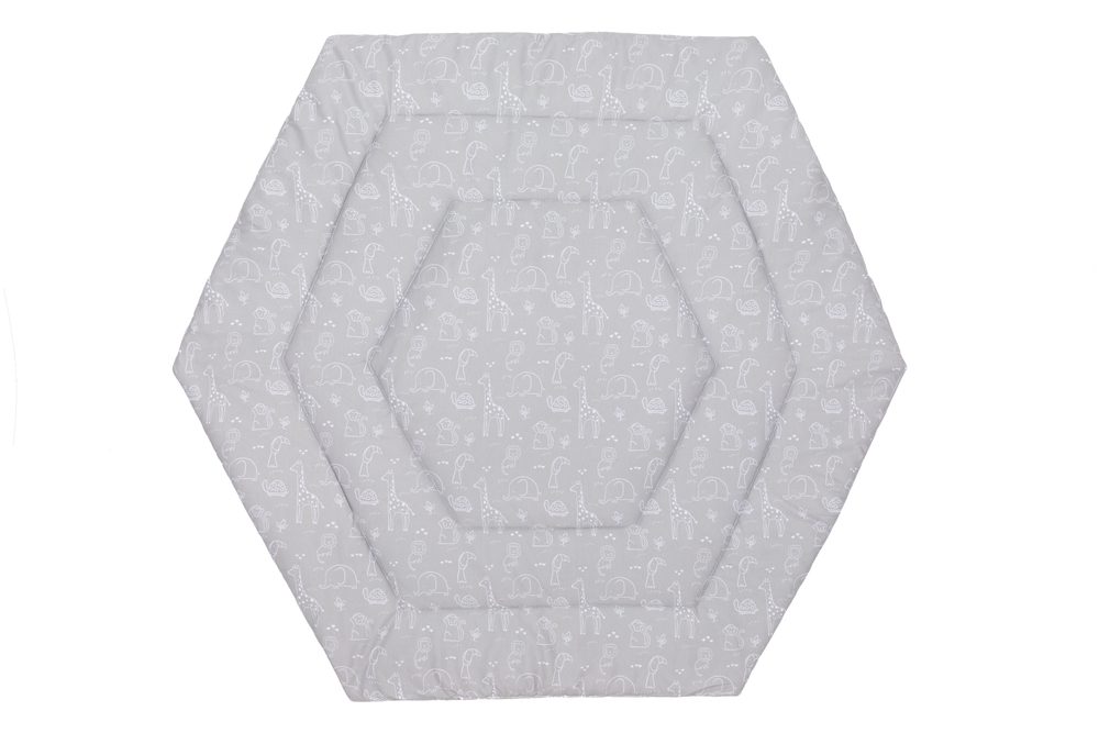Fillikid Podložka na hraní šestihranná Jersey safari grey