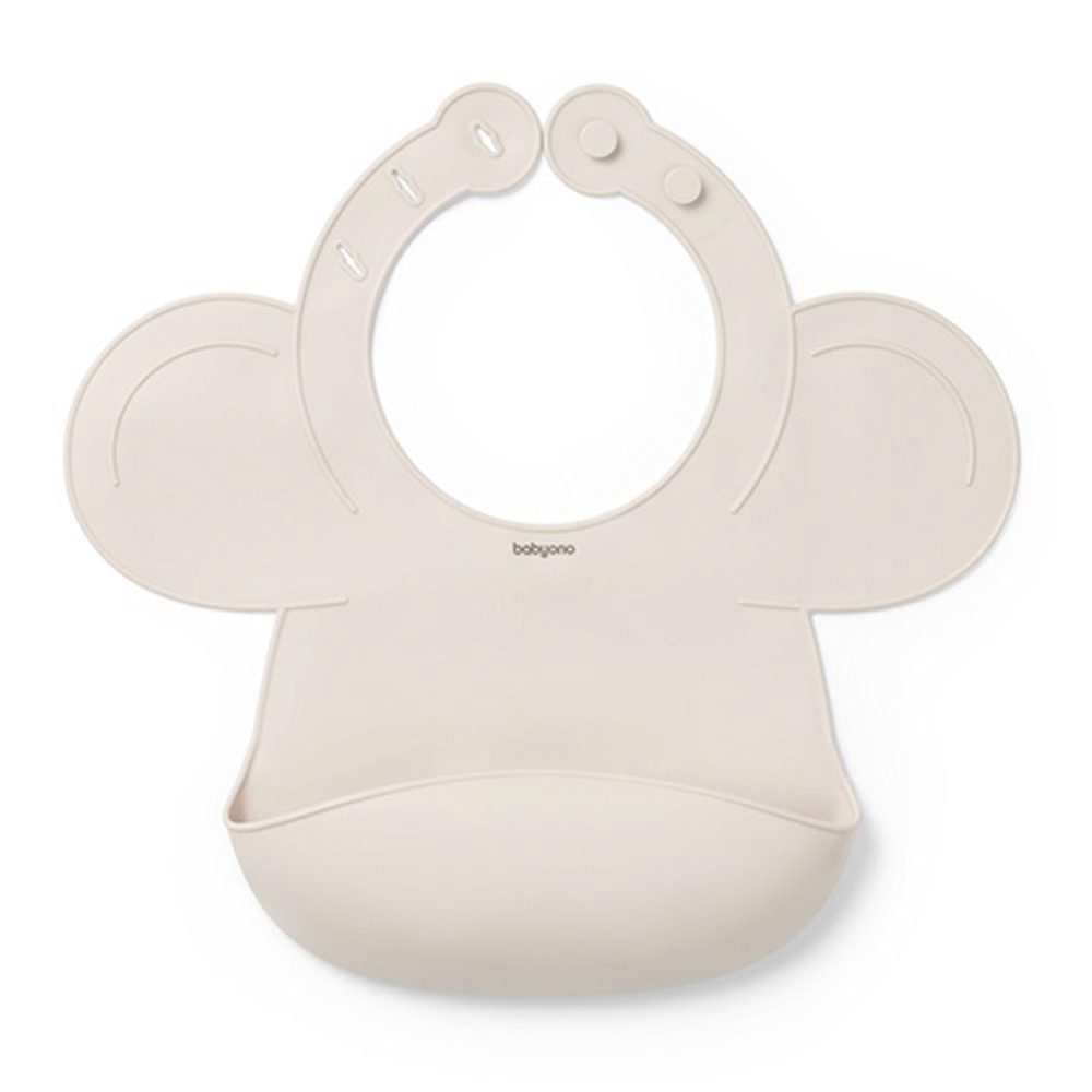 BABYONO Bryndák silikonový - Pink - BABYONO Bryndák silikonový - Beige