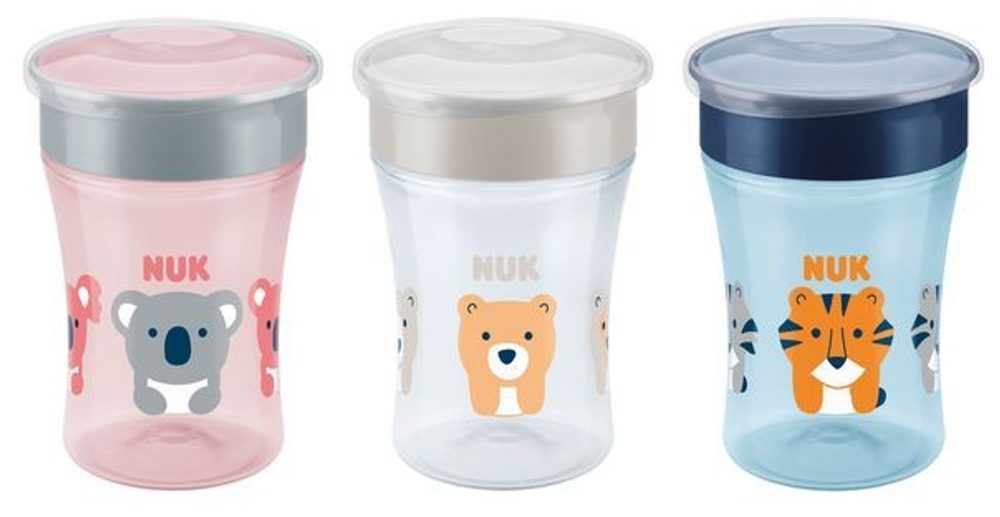 NUK Magic Cup s víčkem 230ml - cyan (obrázek 3)