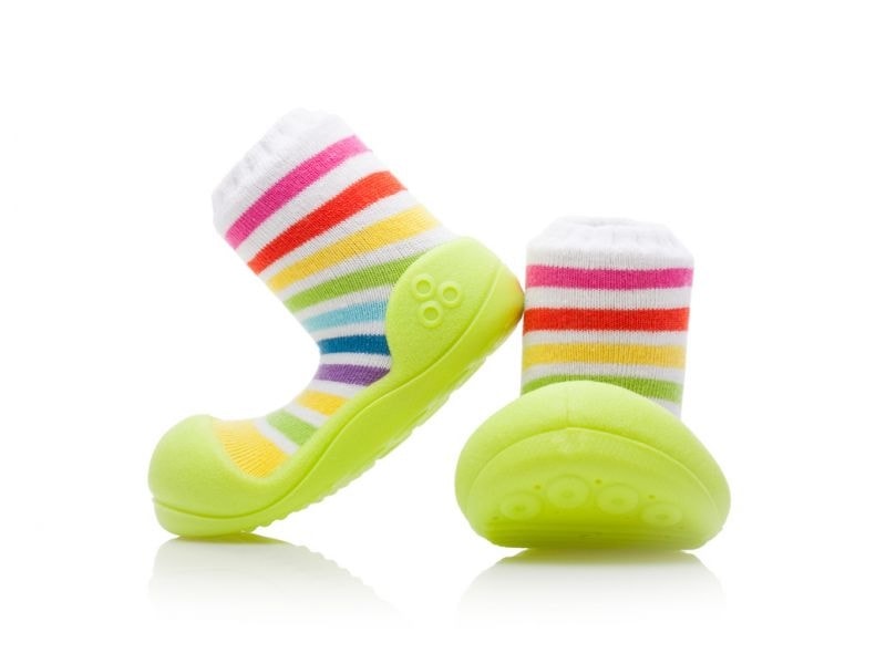 Attipas  botičky Rainbow - green S / EURO 19 / 96-108 mm