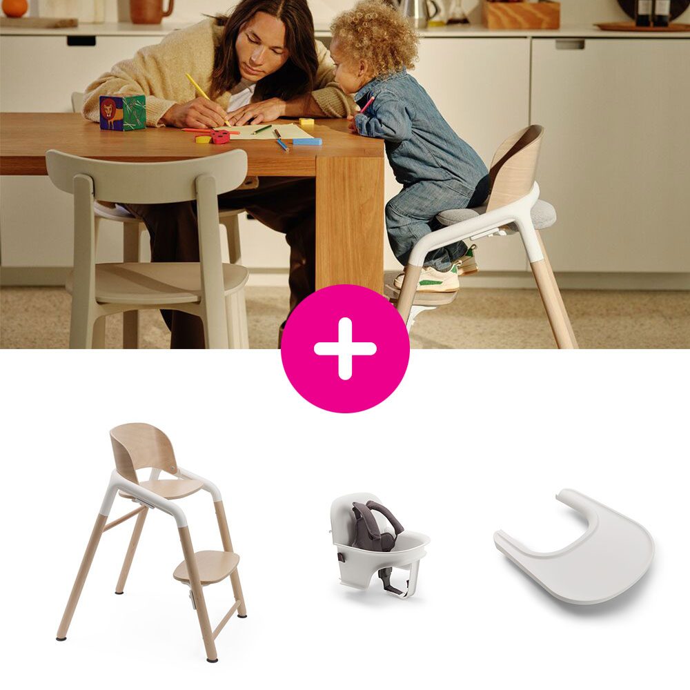 Bugaboo Giraffe set židlička + Baby set + pultík