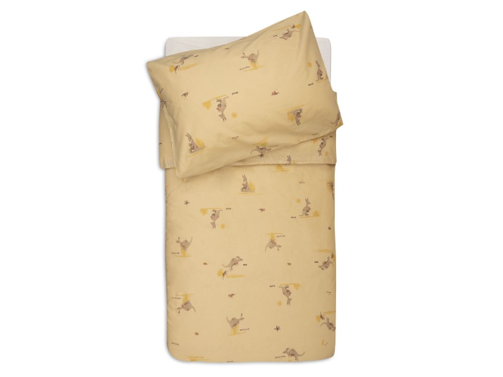 Jollein Povlečení 140x100 a 40x60 cm Kangaroots