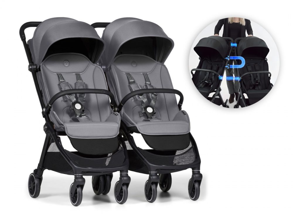 Bumprider Connect Mini 2x kočárek s madlem Grey