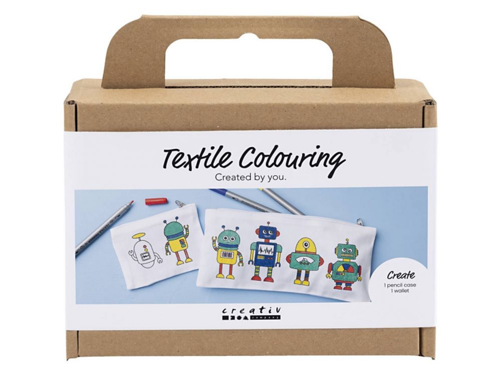 Creativ Company Kreativní sada Mini Craft Kit Textile Colouring Robot