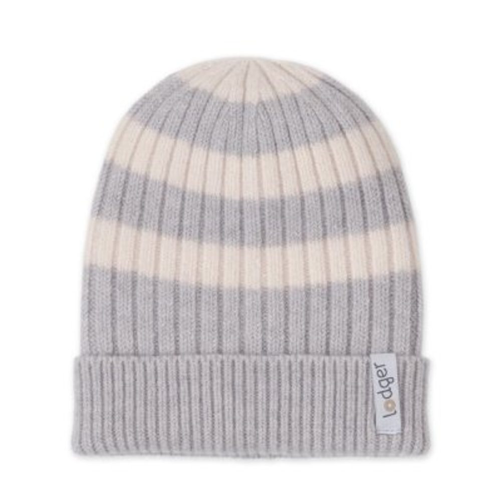 Lodger čepice Stripe merino storm 0–3 měsíce