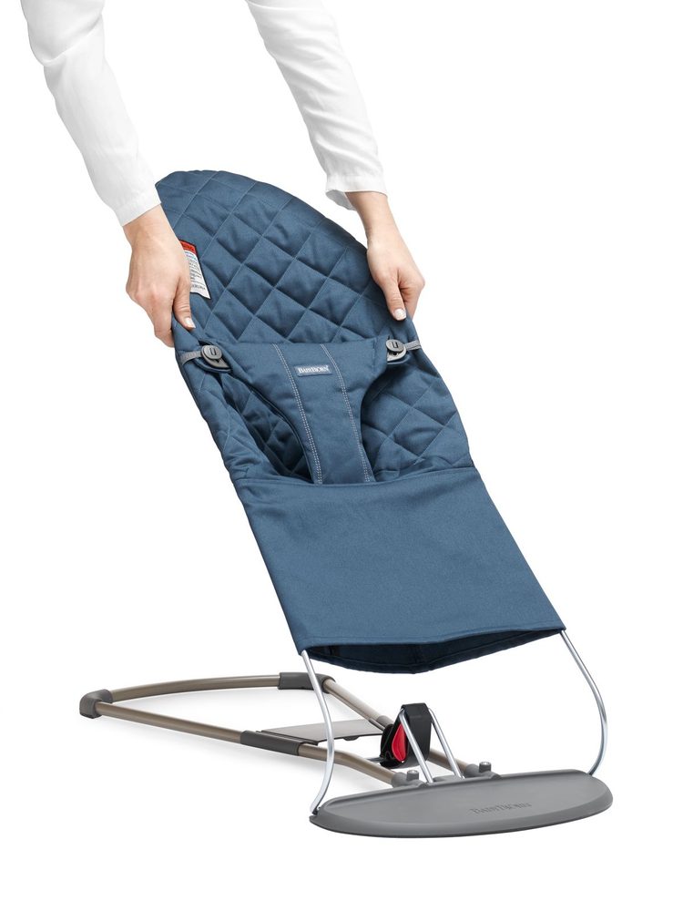 Babybjörn potah na lehátko Bliss Midnight blue Woven