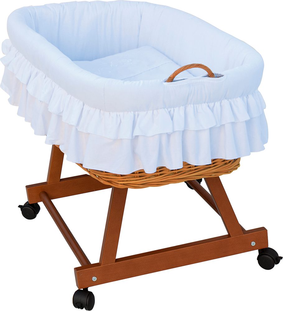 Scarlett Proutěný košík na miminko Martin bílá