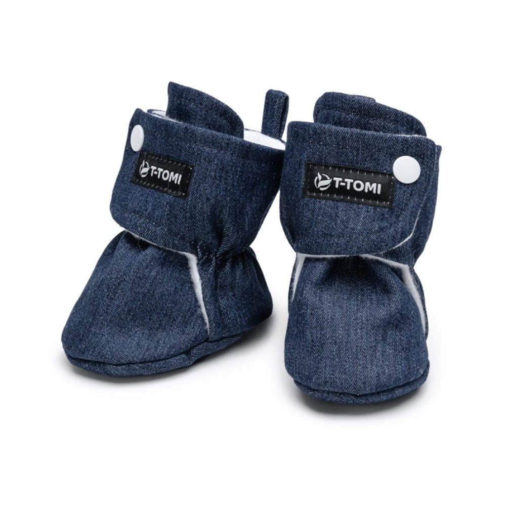 T-Tomi Capáčky DENIM - Navy (3-6 měsíců)