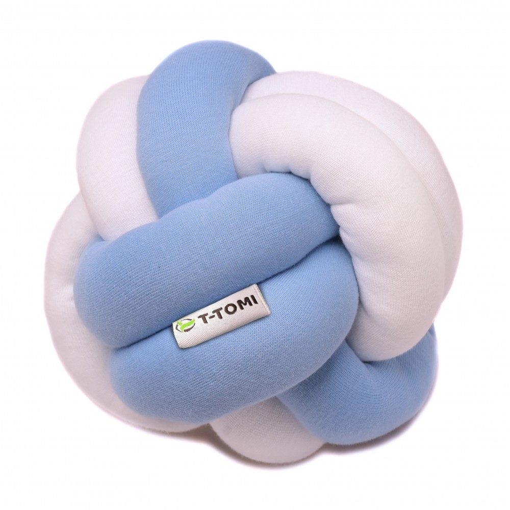 T-Tomi Pletený míček - white+blue