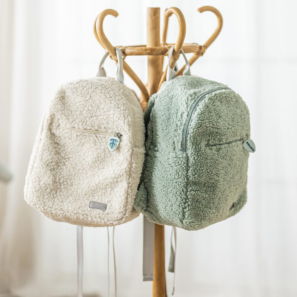 Nattou Batoh dětský plyšový Teddy blue - NATTOU Batoh dětský plyšový Teddy ecru