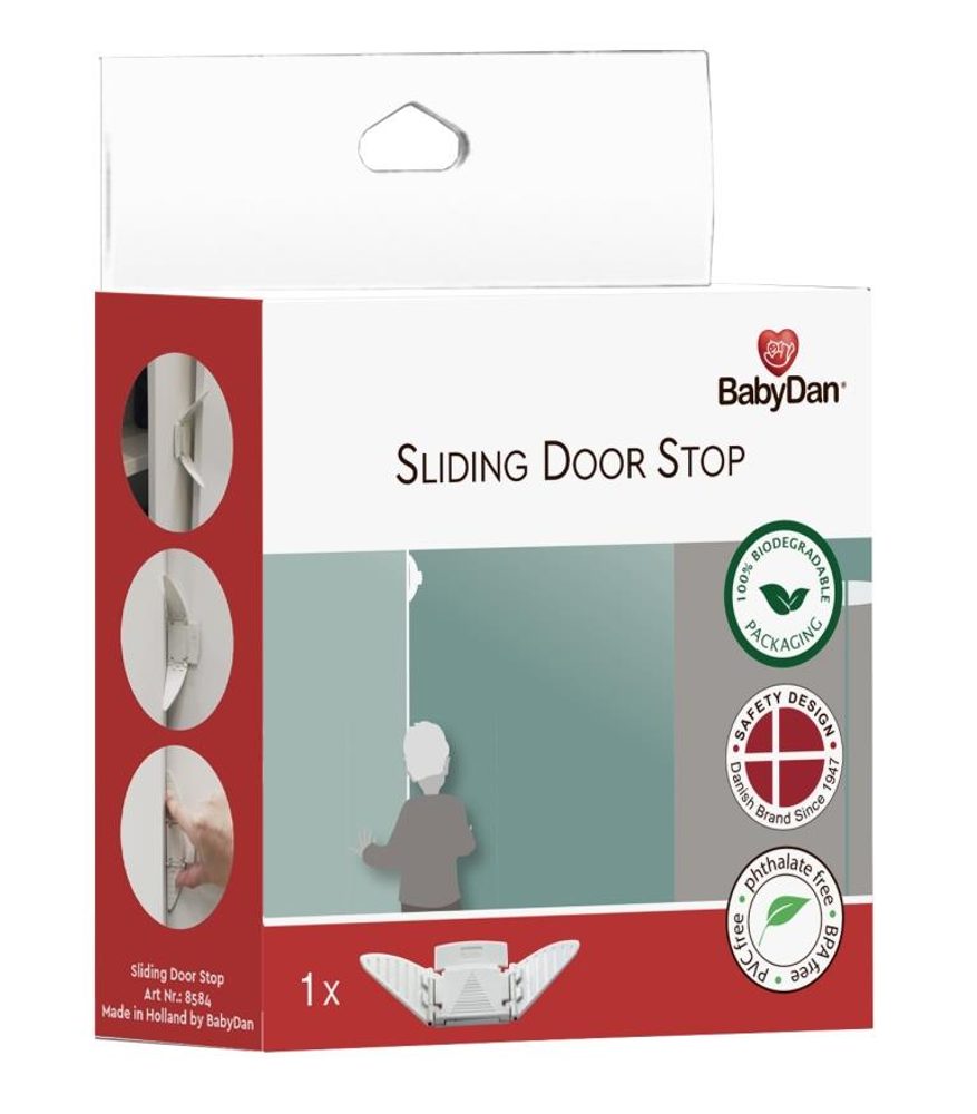 BabyDan bezpečnostní uzávěr posuv.dveří skříní Sliding Door Stop, BIO