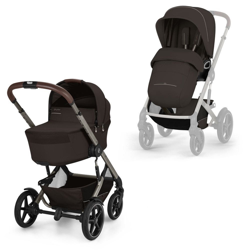 Cybex Talos S Lux + skládací korba 2026 - Chocolate Brown
