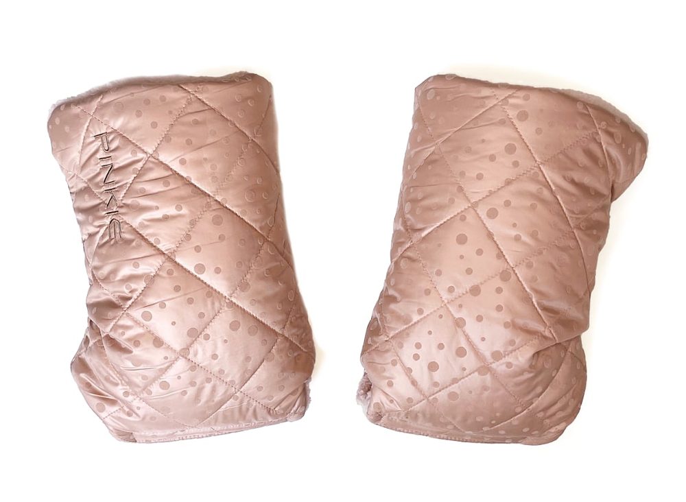 rukavice na kočárek Soft Pink Dots